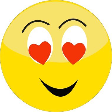 Beyaz arkaplanda yüz ifadesi