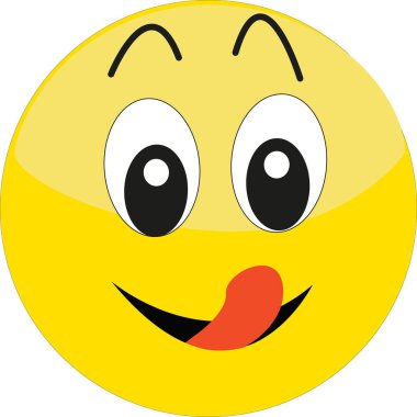 Beyaz arkaplanda yüz ifadesi