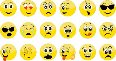 Duygu simgelerindeki yüz ifadeleri grubu