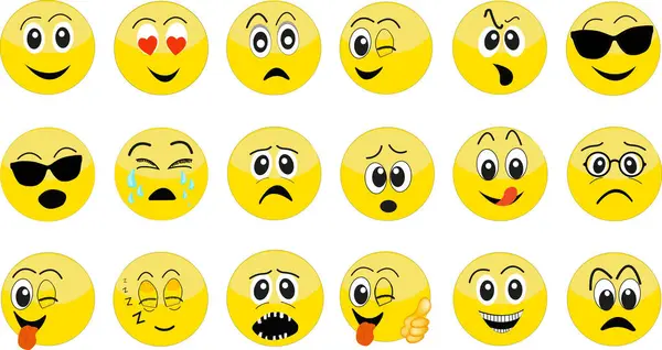 Duygu simgelerindeki yüz ifadeleri grubu