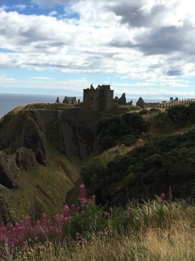 Marble statue of Roman goddess Diana in the motion with dear and arrows. Statue is located in Versailles Palace in France. Three quarters bottom view.