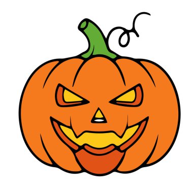 Korkunç mumya suratlı balkabağının bir örneği.