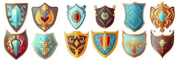 Set Vector Illustration Key Castle Treasure Chest Isolate White ...