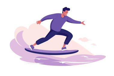 Bir sörfçünün sörf tahtası üzerinde dengeyi koruduğunu hayal et.