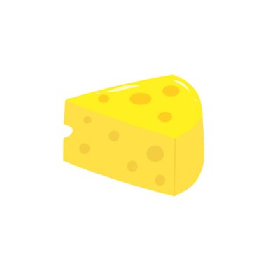 Peynir parçalarının tasviri simgeler veya semboller için kullanılabilir
