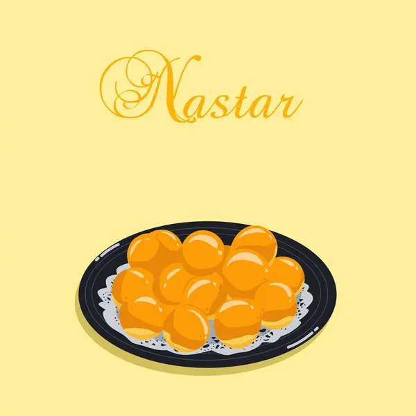 İçinde ananas reçeli olan ananaslı kekin vektör çizimi