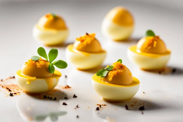 Gourmet Deviled Eggs with a Delicious Twist - Food Photography