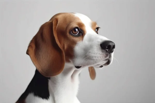 Looking for a stunning image of a Beagle dog to showcase their endearing traits? Look no further! Our high-quality image features a lovable Beagle on a pristine white background, highlighting their cute floppy ears, gentle eyes, and friendly demeanor