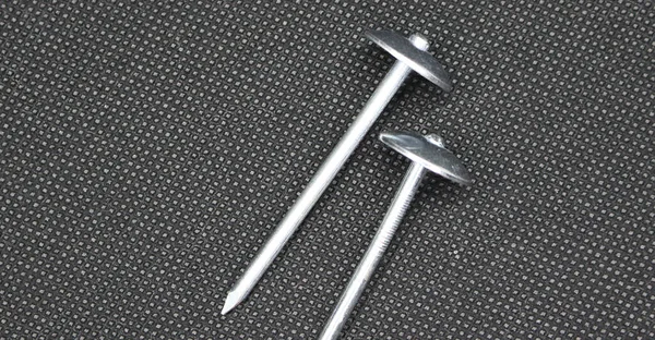 Zinc Asbestos Nails Made Iron Head Resembling Umbrella Often Called — Stock Photo, Image