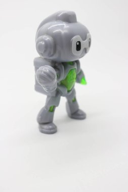 Robot oyuncaklar, beyaz arka planlı makine teknolojisi