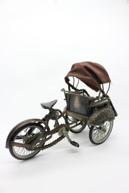 Eski triportör figürü, ev dekorasyonu..
