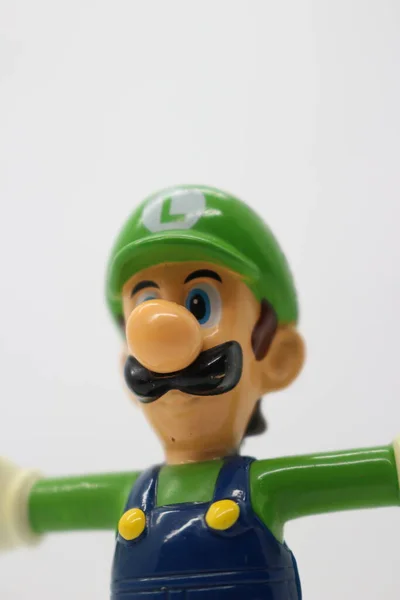Mario Bross Figura Con Sfondo Bianco — Foto Stock