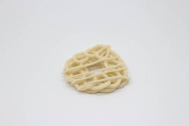 Endonezya 'da tipik ham krakerlerin fotoğrafı.