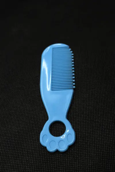 Blue Baby Hair Comb Tool Small Size Comfortable Design — Stock Photo, Image