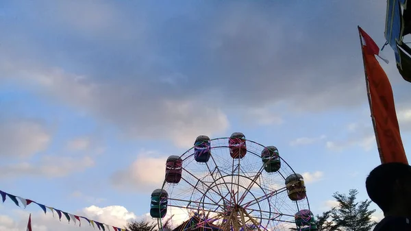 Simple Ferris Wheel Night Market Afternoon — Stock Photo, Image