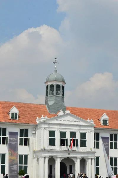 Muzeum Historie Jakarta Jasnou Oblohou Během Dne — Stock fotografie