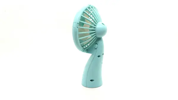 stock image mini portable fan with white background,