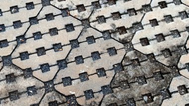 Evin zemin dokusu, siyah beyaz..