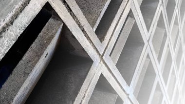 Bir binanın dış duvarı için beton kaybı ya da liste arkaplanı