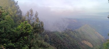 Doğu Java, Endonezya 'daki Bromo Dağı' ndan gün doğumu manzarası