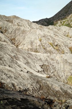 Bromo Dağı 'nın ve Endonezya' nın doğu Java bölgesinin güzel manzarası
