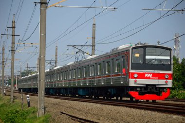 02 Mart 2025, Endonezya Demiryolu 'nun ön görünümü veya halk arasında KRL olarak bilinir.