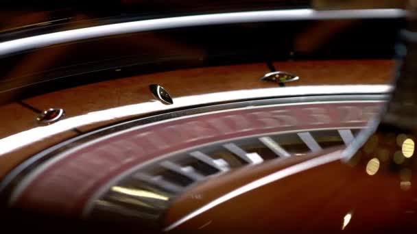 Casino Roleta Gira Cassino Estabelecimento Jogo Roleta Mesa Jogo Emoção — Vídeo de Stock