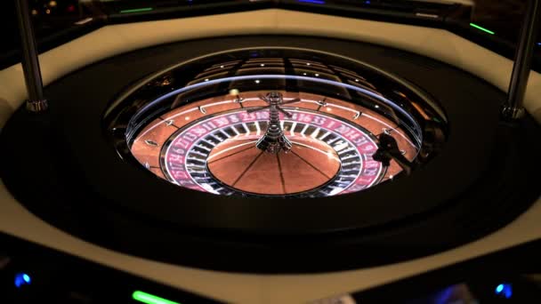 Casino Roulette Spins Casino Gambling Establishment Roulette Game Table Excitement — 비디오