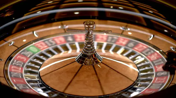 Tavolo Roulette Casinò Con Molti Giochi Slot Ruota Della Roulette — Foto Stock