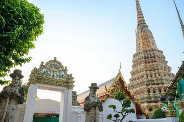 Stupa Pagode Temple Wat Pho Grand Palace Bangkok Thailand — Photo