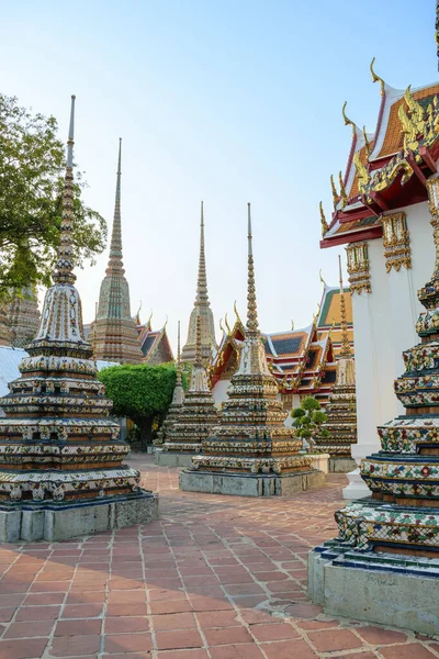 Stupa Pagode Temple Wat Pho Grand Palace Bangkok Thailand — Photo