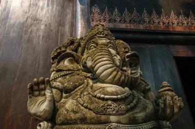 Chiang Rai, Tayland 'da Hindu Fil Tanrısı Ganesha heykeli.