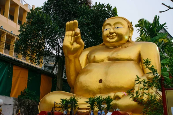Phra Sangkachai Fat Monk Wat Mung Muang Temple Chiang Rai — Stock Photo, Image