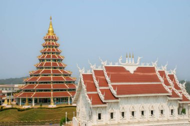 Çin tapınağı Hyua Pla Kang Tayland 'ın kuzeyinde Chiang Rai' de.