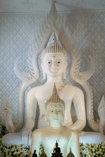 Whte Buddha Templo Chinês Wat Hyua Pla Kang Chiang Rai — Fotografia de Stock