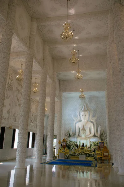 Çin Tapınağındaki Buda Hyua Pla Kang Chiang Rai — Stok fotoğraf