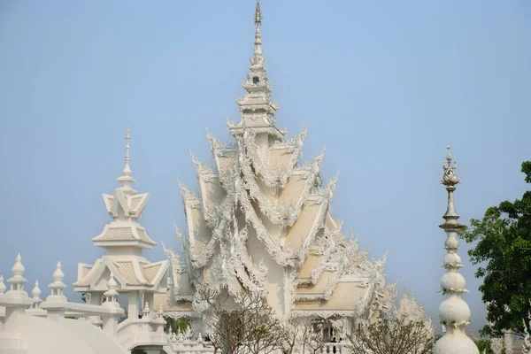 Вигляд Білого Храму Чан Рай Північ Від Таїланду — стокове фото