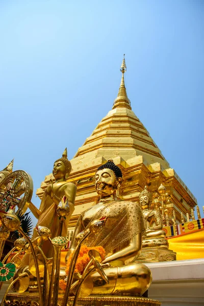 Wat Phra Doi Suthep Tayland Chiang Mai Deki Ünlü Tapınak — Stok fotoğraf