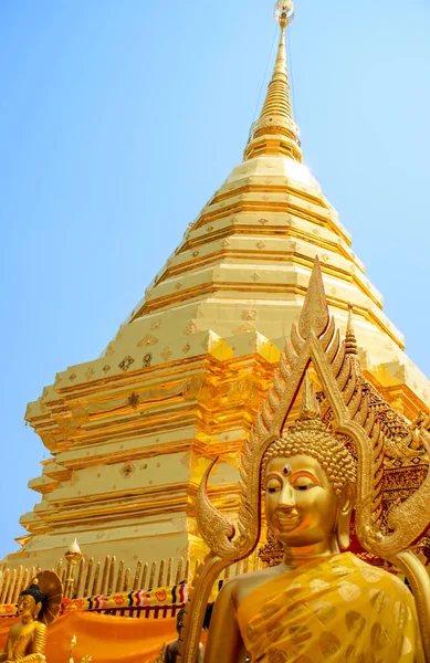 Wat Phra Doi Suthep Temple Célèbre Chiang Mai Thaïlande — Photo