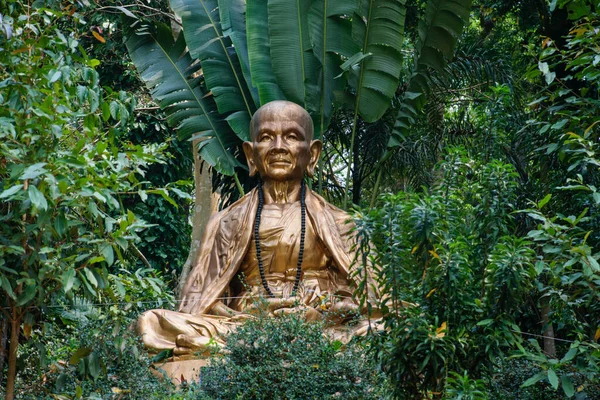 Natuurlijke Greystone Boeddha Uit Witte Tempel Chiang Rai Ten Noorden — Stockfoto