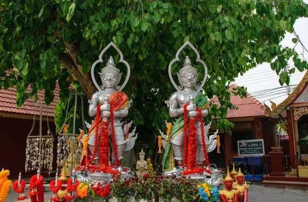 Ват Шри Суфан Известный Серебряный Храм Чиангмае Северный Таиланд — стоковое фото