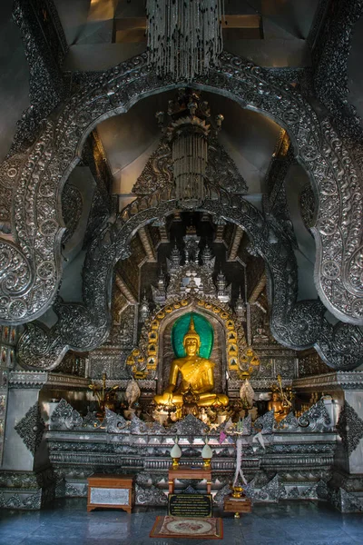 Wat Sri Suphan Conhecido Como Templo Prata Chiang Mai Norte — Fotografia de Stock