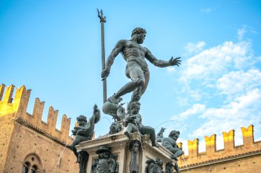 Görüntü: Bologna, Emilia-Romagna, İtalya 'daki Neptün Meydanı