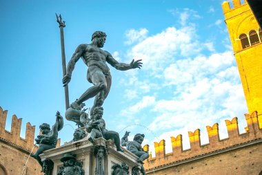 Görüntü: Bologna, Emilia-Romagna, İtalya 'daki Neptün Meydanı