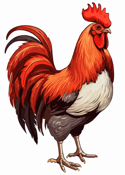 Karikatur Eines Huhns — Stockvektor