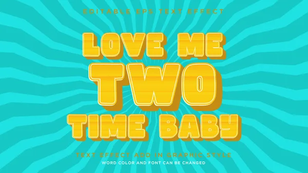Düzenlenebilir metin efekti biçimi Love Me Two Time metin efekti biçimi tam düzenlenebilir