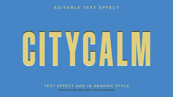 Citycalm metin cool biçim düzenlenebilir metin efekti