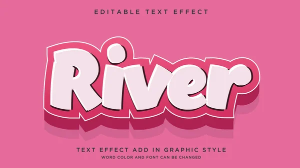 Cool metin efekti şablon tasarımı River tarzı metin efekti