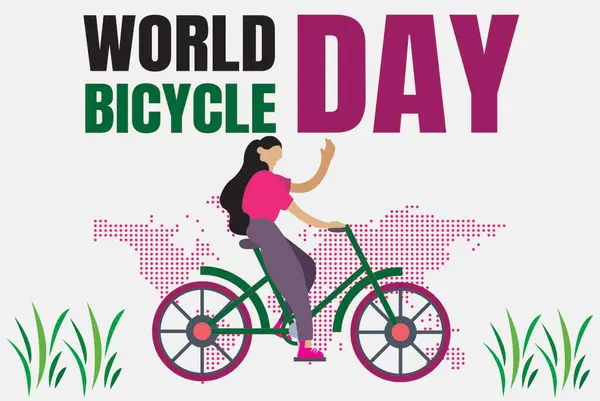 Pedal Birlikte: Küresel Birlik ile Dünya Bisiklet Gününü Kutlamak! Dünya Bisiklet Günü 'nün dünya çapındaki kutlamalarına katılın! Bu görüntü sürdürülebilirliğin, sağlığın ve küresel bağlantının sembolü olarak bisiklet sürme ruhunu yakalar..