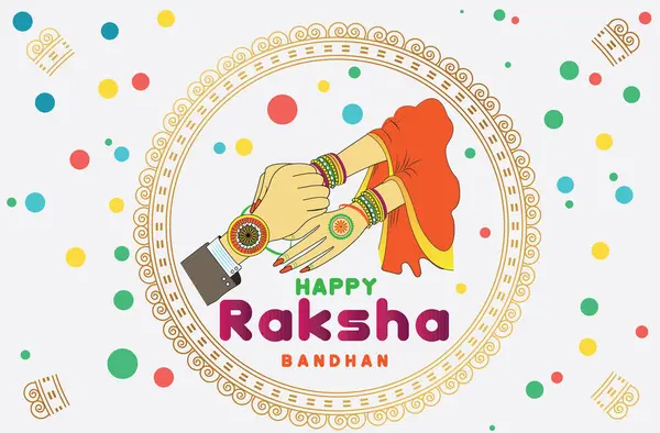 Mutlu Raksha Bandhan kutlamaları. Raksha Bandhan 'ın sevinçli vesilesiyle kardeşler arasındaki sevgi bağını kutluyoruz..